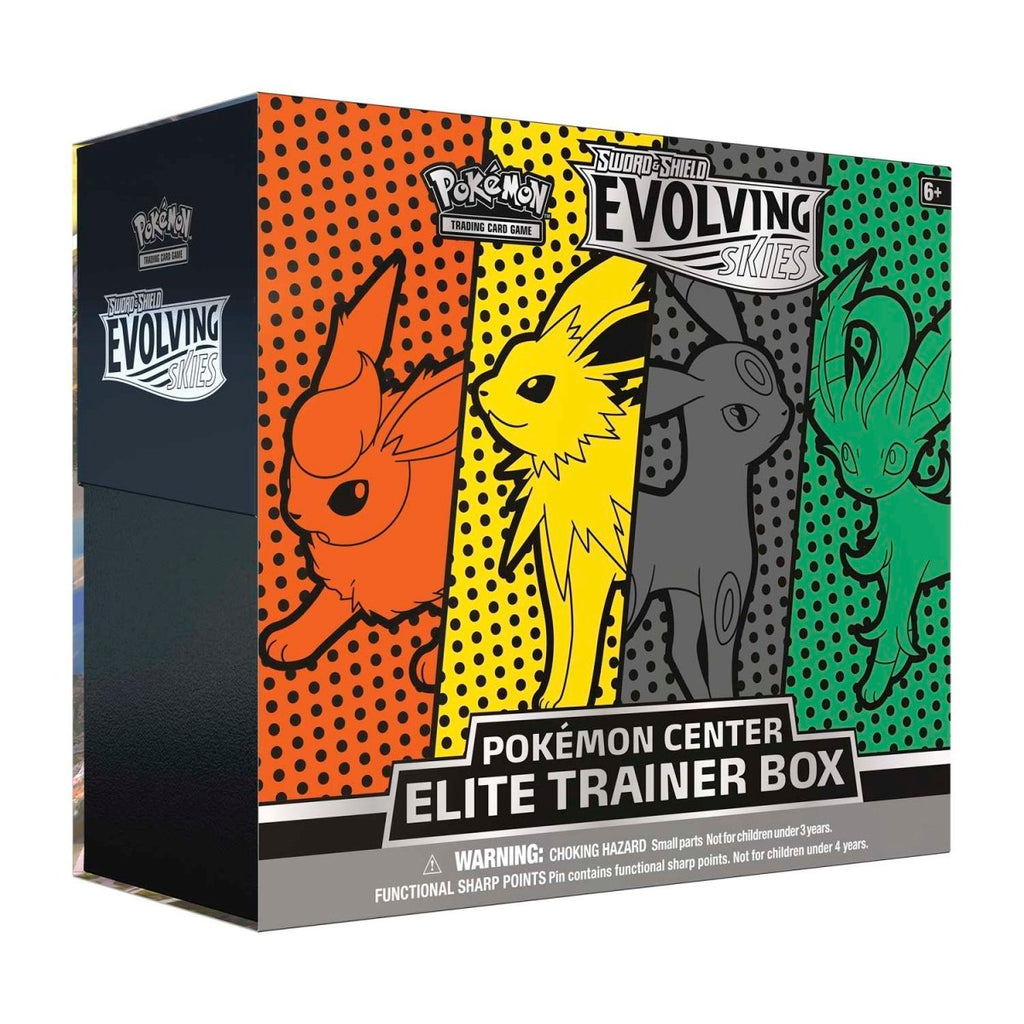 Sword & Shield-Evolving SkiesCenter Elite Trainer Box (Jolteon, Flareon, Umbreon & Leafeon)
